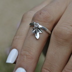 Bague Pampille - Feuille de lierre