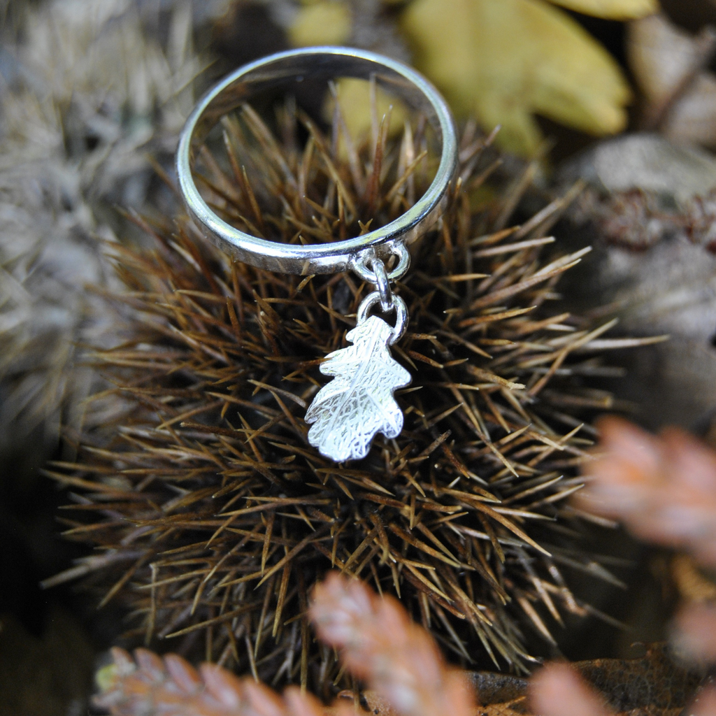 Bague Pampille - Feuille de chêne