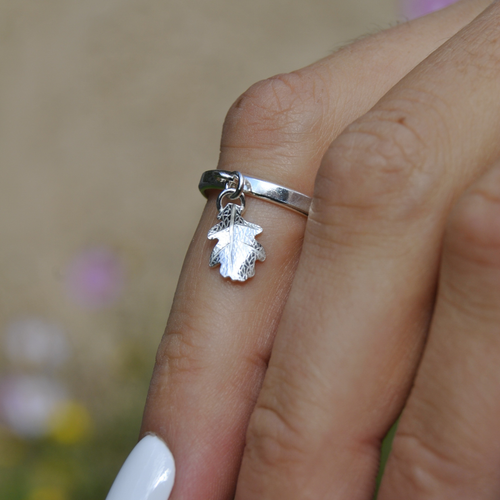 Bague Pampille - Feuille de chêne