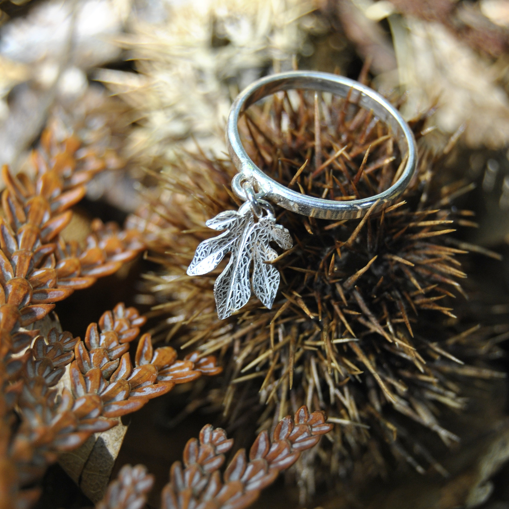 Bague Pampille - Feuille de Figuier