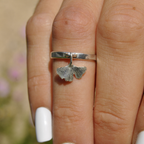 Bague Pampille - Feuille de ginkgo