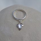 Bague Pampille - Feuille de lierre texturée