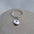 Bague Pampille - Feuille de pilea