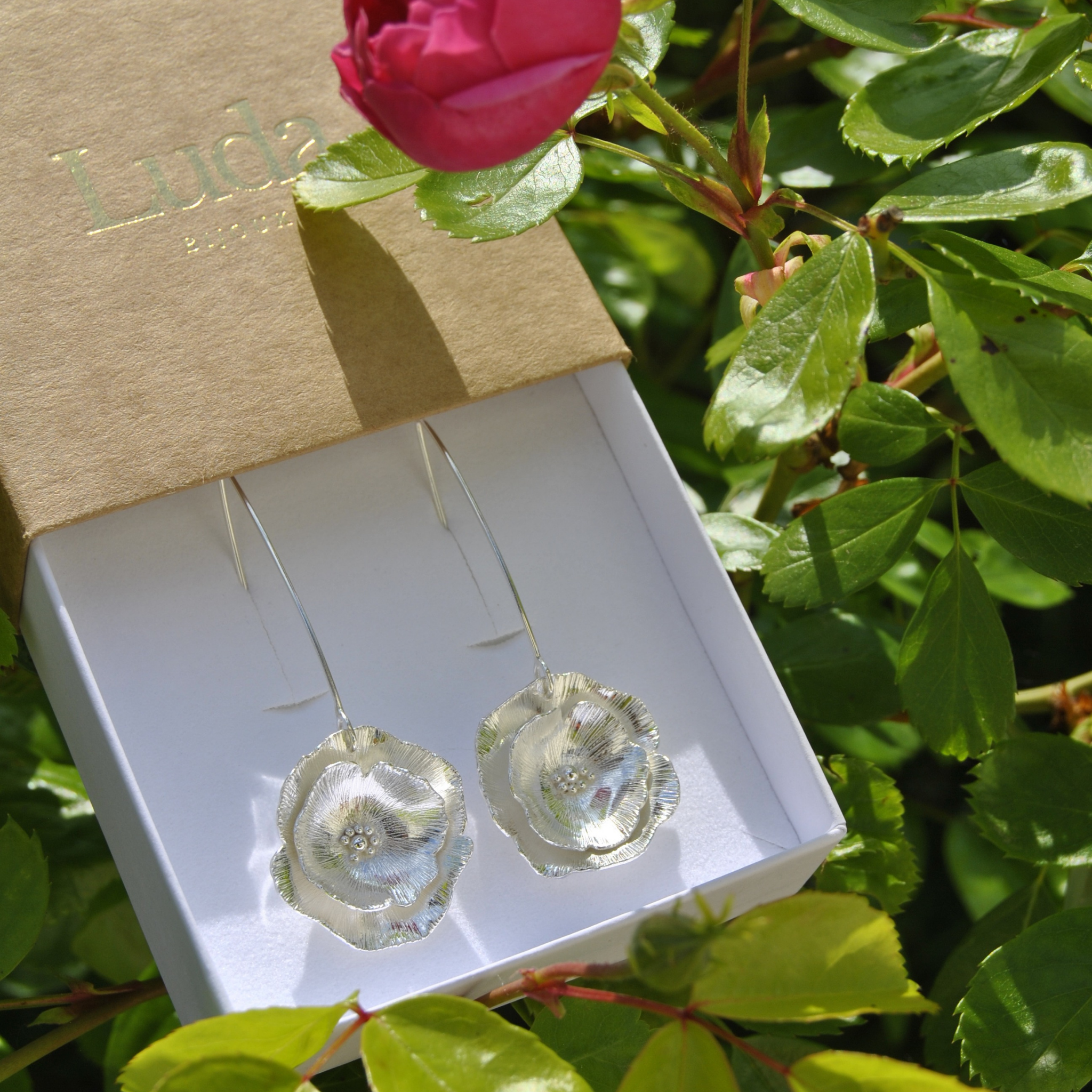 Boucles d’oreilles - Coquelicot