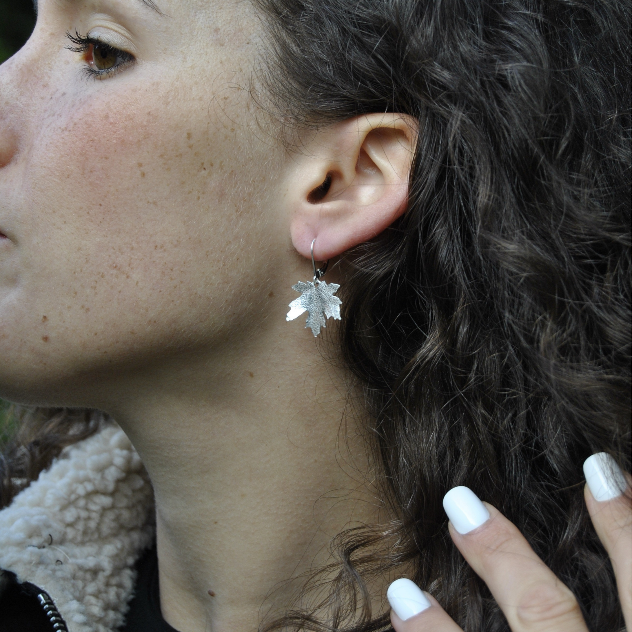 Boucles d’oreilles - Feuille d’érable