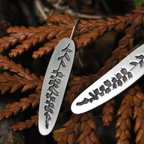 Boucles d’oreilles - Empreinte Végétale