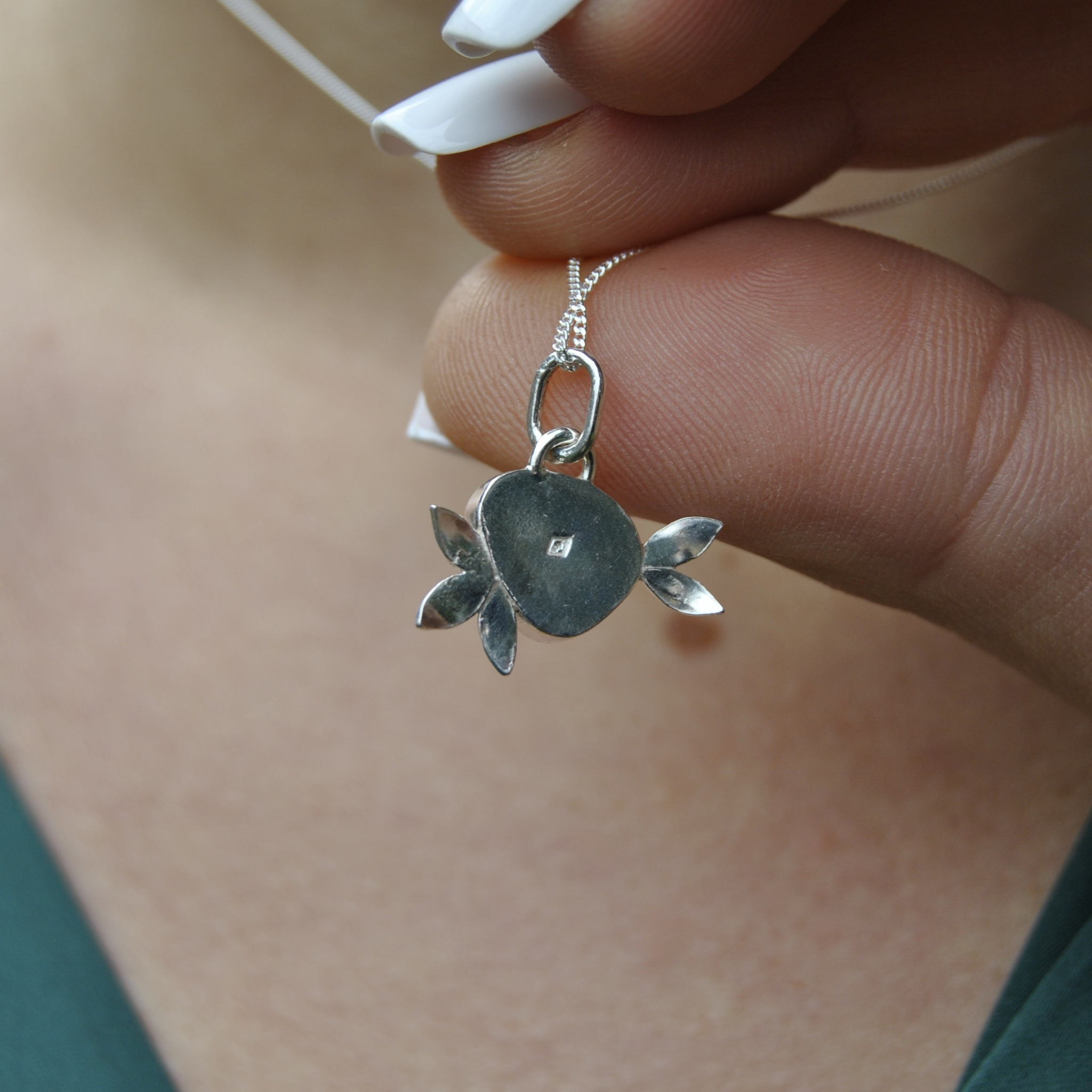 Collier Feuille de verre